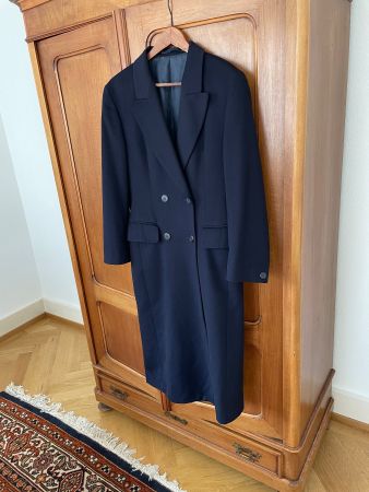 AIGNER Wintermantel, Dunkelblau, 100% Kaschmir, Gr. 36