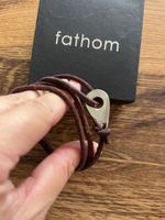 Fathom Lederarmband braun Unisex