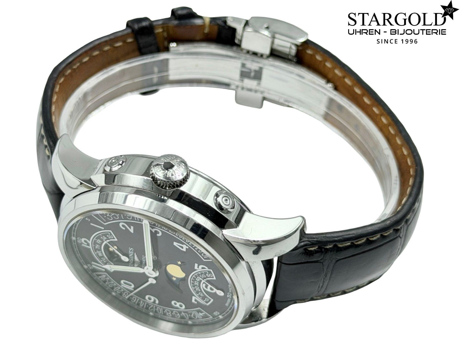 Longines Orologi: Longines Saint-Imier Retrograde Moonphase - L2.764.4.53.6 – Usato da Zürich venduto da Stargold-Uhren 4
