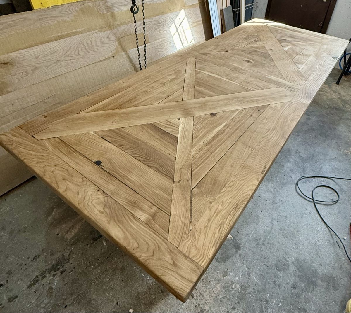 Eichholtz Tische: Massiver Eichenholztisch XXL CH – Neu (gemäss Beschreibung) aus Aarburg von Tischpunk 1