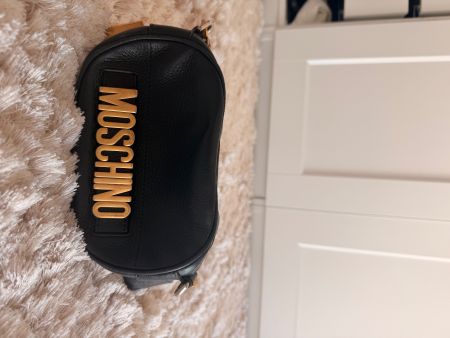 Sac Moschino authentique cuir noir