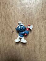 Schleich Bully Schlumpf mit Axt, Vintage Peyo Figur, Selten!