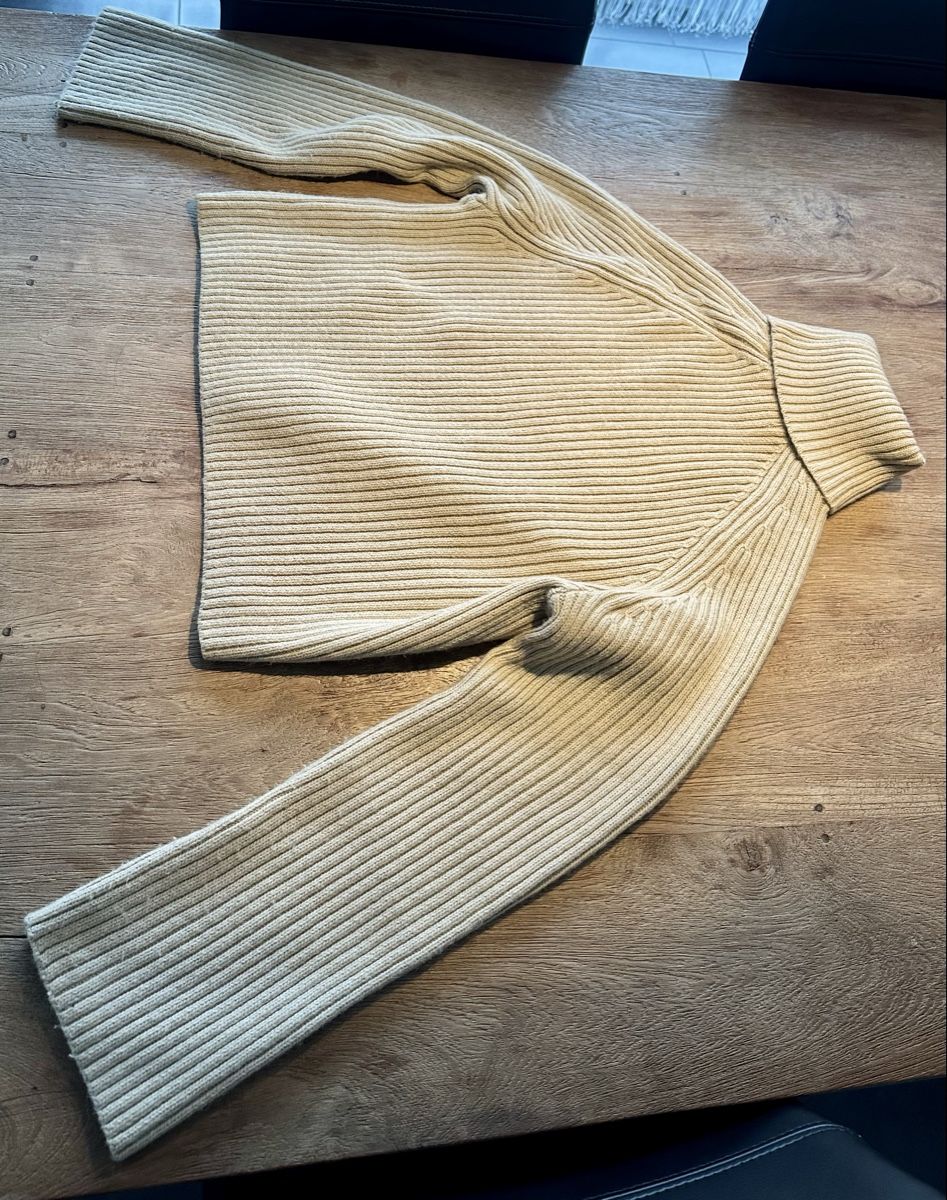 H&M Maglioni & Felpe: H&M Damen Rollkragenpullover beige Gr. S gestreift – Usato da Dänikon ZH venduto da Annikaberg 2