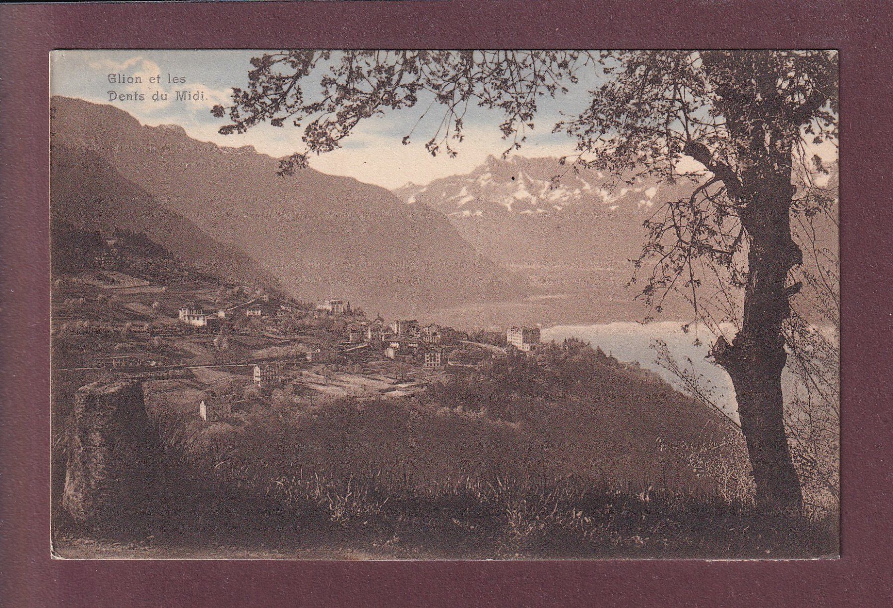 Ansichtskarten: GLION - Dents du Midi - 1917 – Gebraucht aus Pully von nicecards