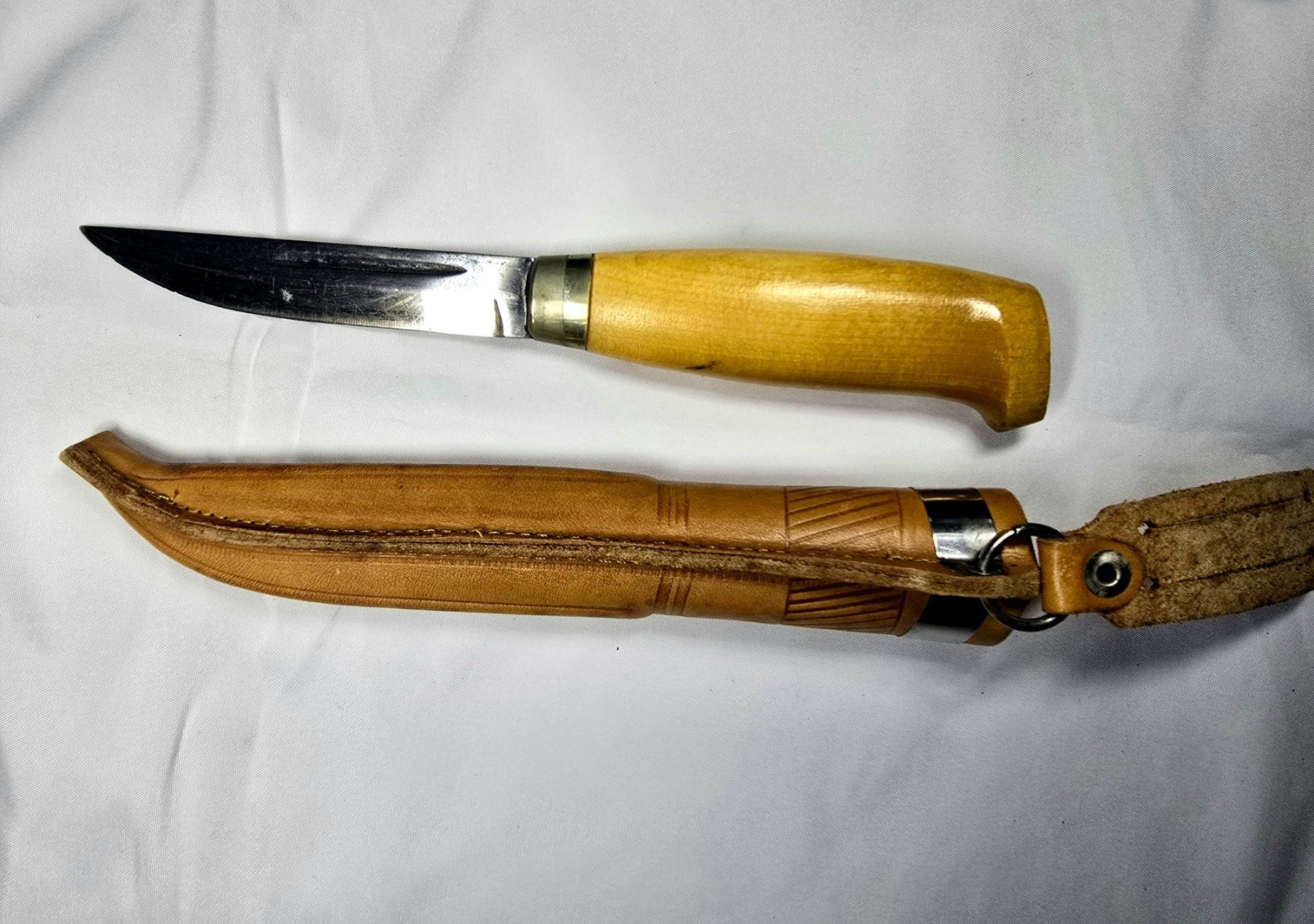 Coltellini militari: Puukko Ranger Messer mit Lederscheide – Usato da Löhningen venduto da Sanmyk 3