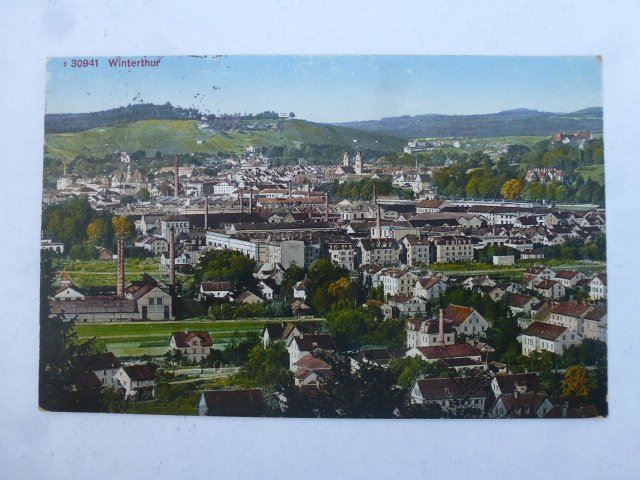 Cartoline postali: Ansichtskarte Winterthur 1925 – Usato da Walkringen venduto da Casablanca777