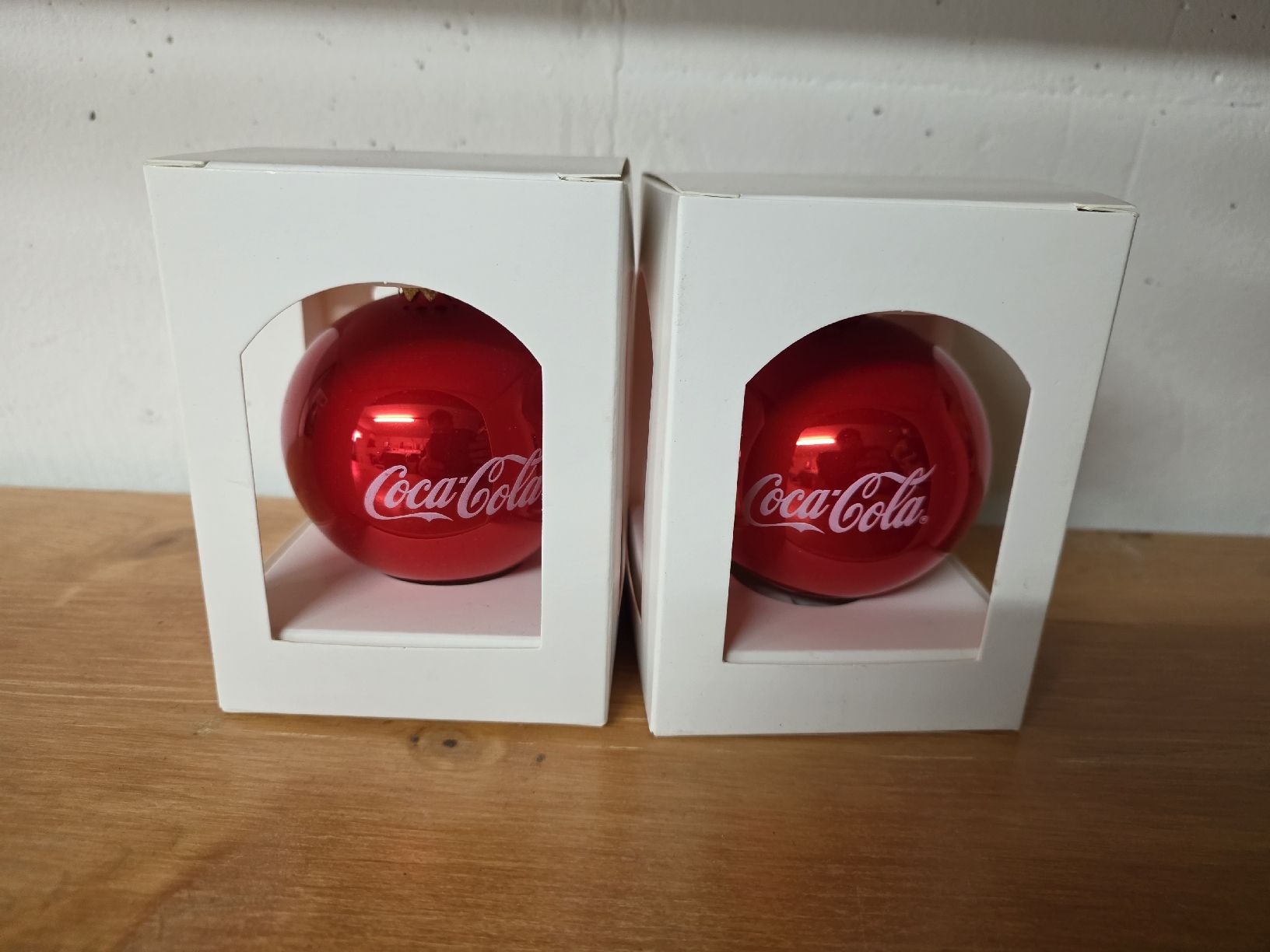 Coca-Cola Tutte le decorazioni: Coca-Cola Christbaumkugel Weihnachtskugel 2 Stk. – Usato da Dorf venduto da Echo_Elements