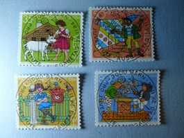 1984 Pro Juventute J290-J293 ET Vollstempel Kinderbücher
