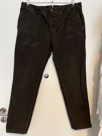 INCOTEX Chino Hose SLACKS Slim Fit Herren Grün