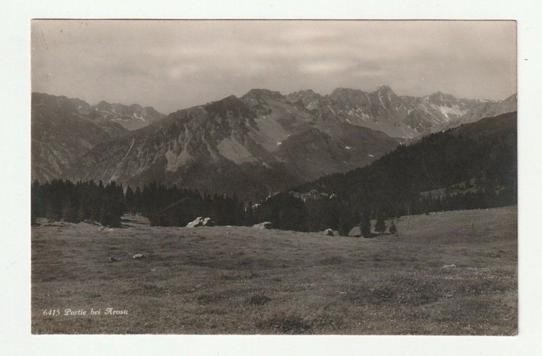 Cartoline postali: 1933, Panoramaansichtskarte der Alpenregion bei Arosa – Usato da St. Gallen venduto da Ricardo_Deals