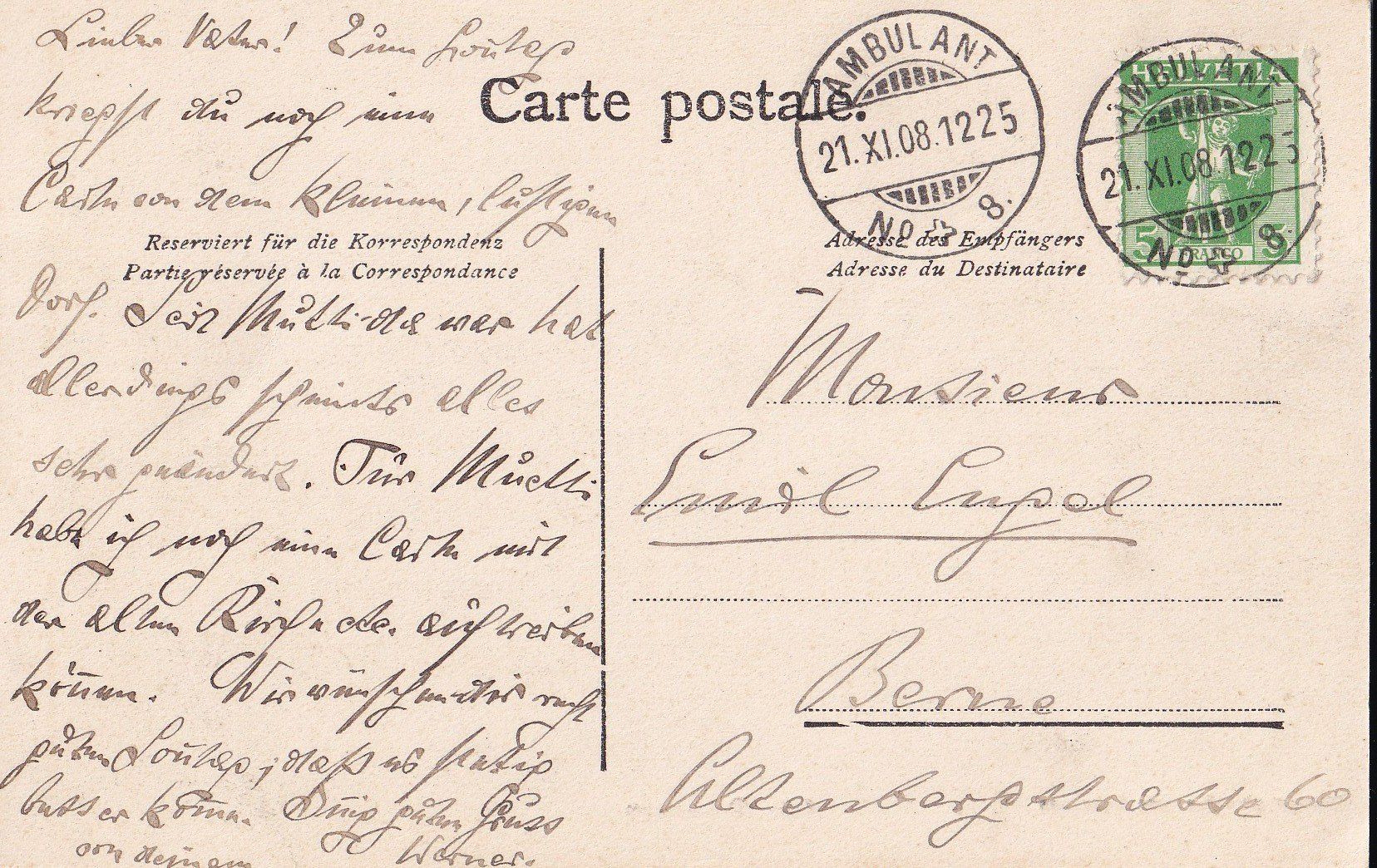 Cartoline postali: Donneloye Dorfansicht – Usato da Olten venduto da clotaldi 1