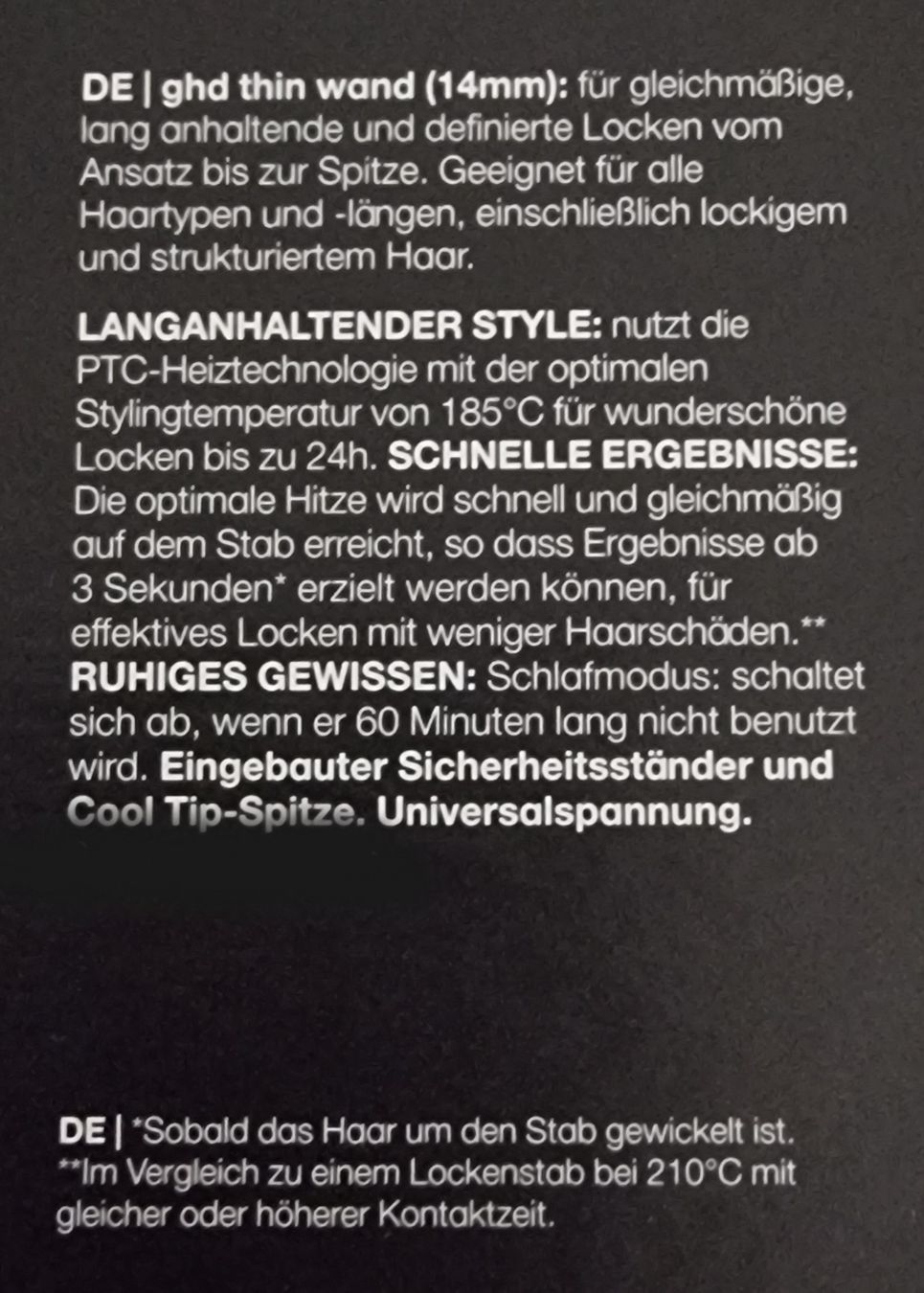 GHD Piastre & Arricciacapelli: ghd thin wand (14mm)Lockenstab – Nuovo e nell'imballaggio originale da Frauenfeld venduto da Bleeddragon 2