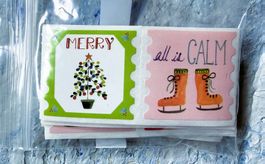 Sticker-Set Abziehbilder - Aufkleber - Autocollants X-Mas