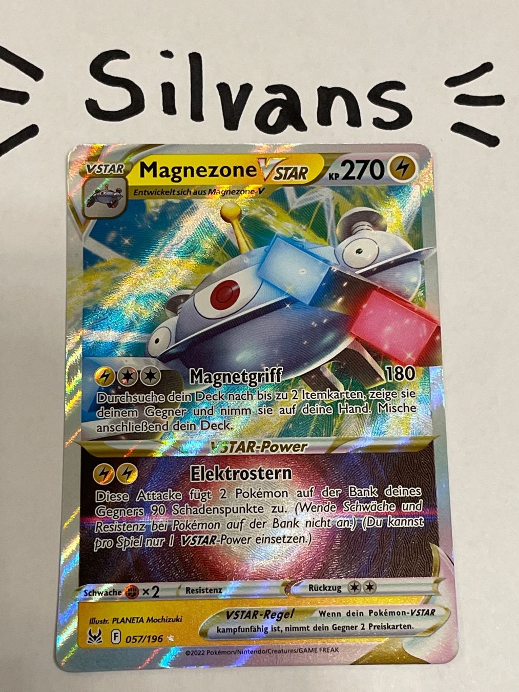 Pokémon Carte collezionabili: Magnezone Vstar 057/196 Verlorener Ursprung Lost Origin DE – Nuovo (secondo la descrizione) da Wil SG venduto da Silvans