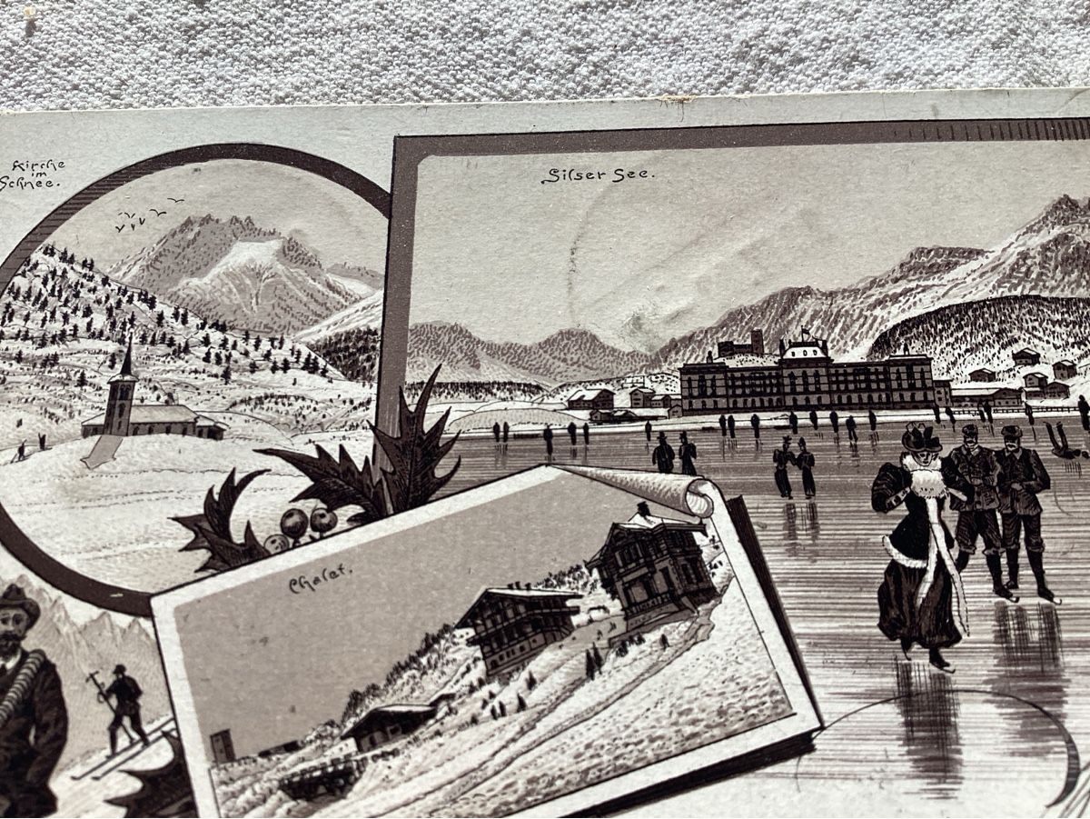 Ansichtskarten: Maloya. Litho 1902 – Gebraucht aus Luc (Ayent) von Rebouille 1