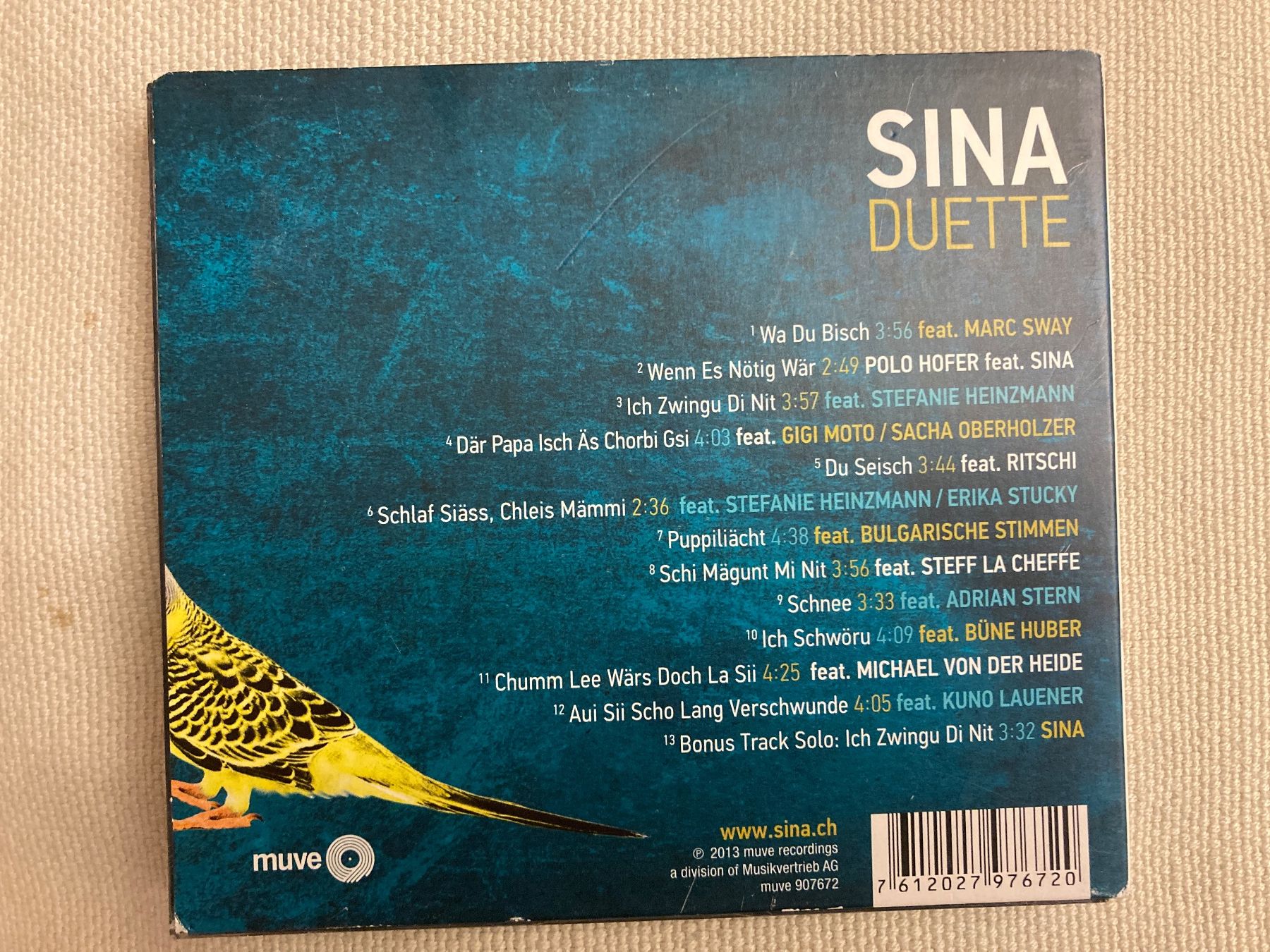 CD: CD,  Sina, Duette – Usato da Baden venduto da Yoyo1 1