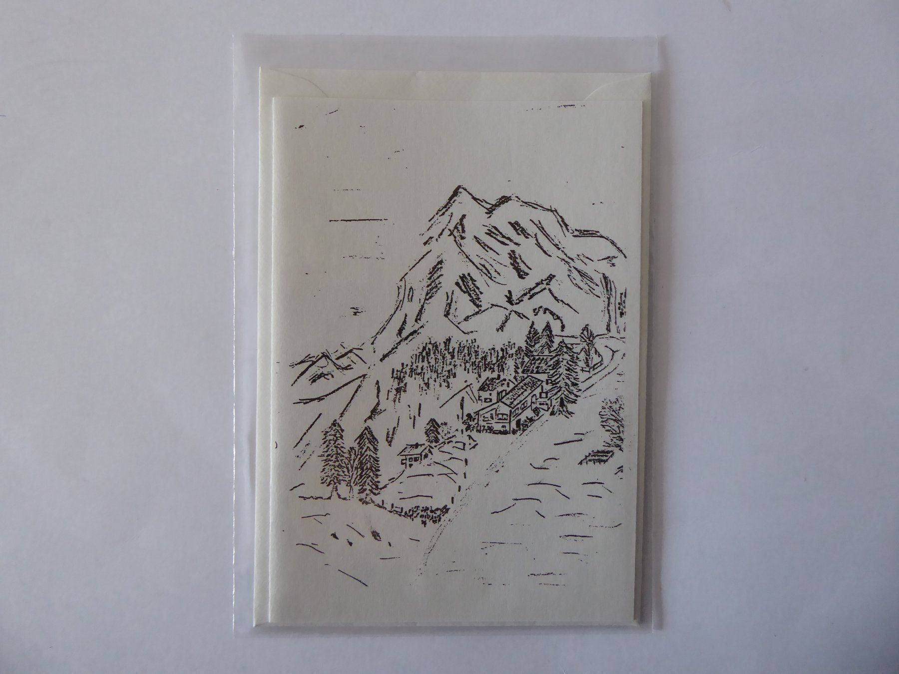 Cartoline: 3 Braunwald Doppelschreibkarten Ortstock – Nuovo e nell'imballaggio originale da Turbenthal venduto da Panau 1