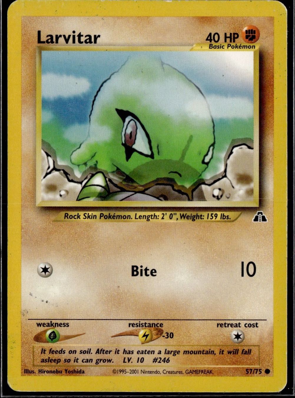 Pokémon Carte collezionabili: Larvitar 57/75 Neo Discovery – Usato da Zürich venduto da pokemon_cards