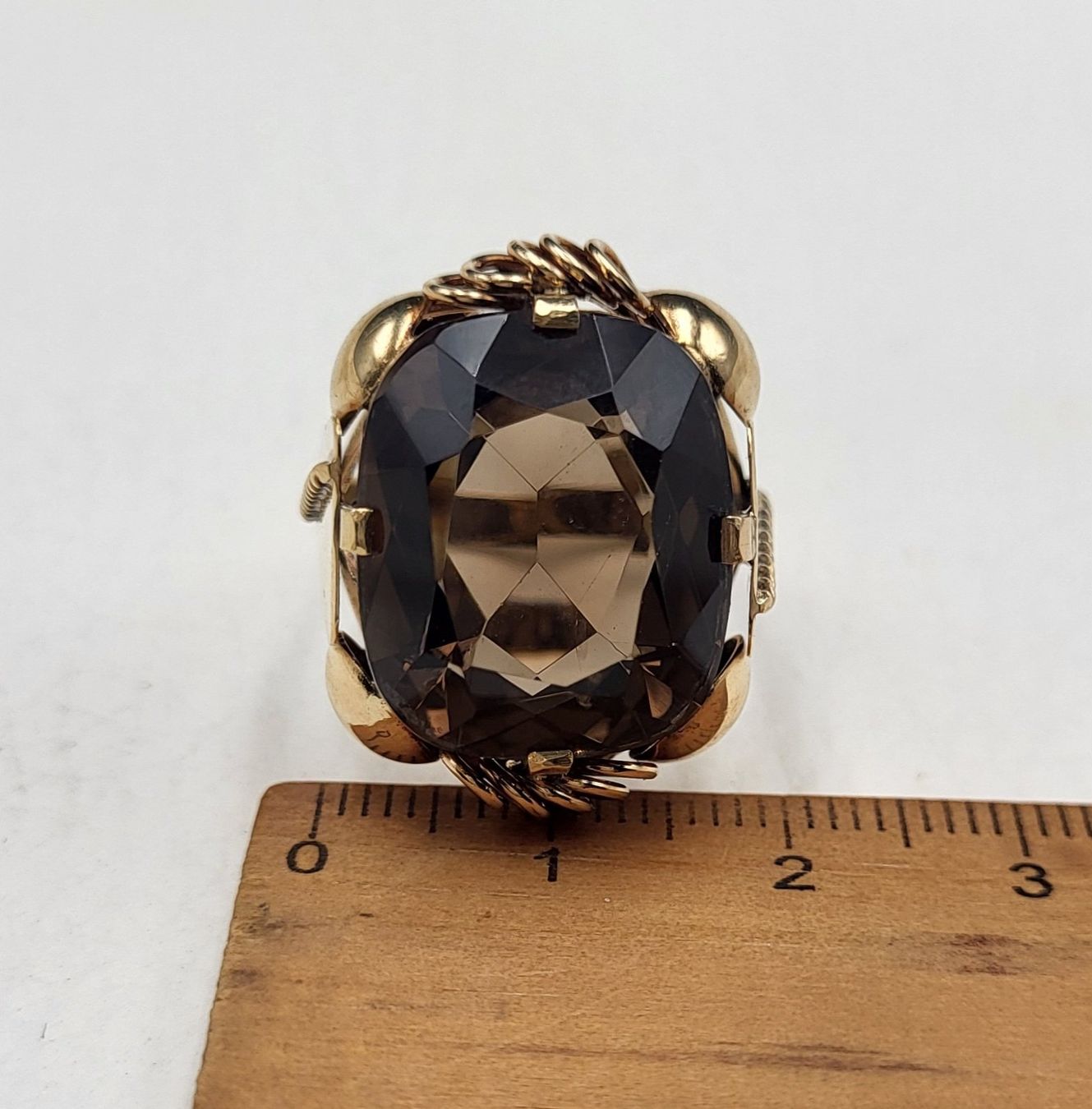 Anelli: Gold Ring 585 Mit Rauchquarz – Usato da Wald ZH venduto da Dasilver