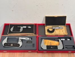 Set an Bügelmessschrauben 0-100mm Mikrometer, Messschraube