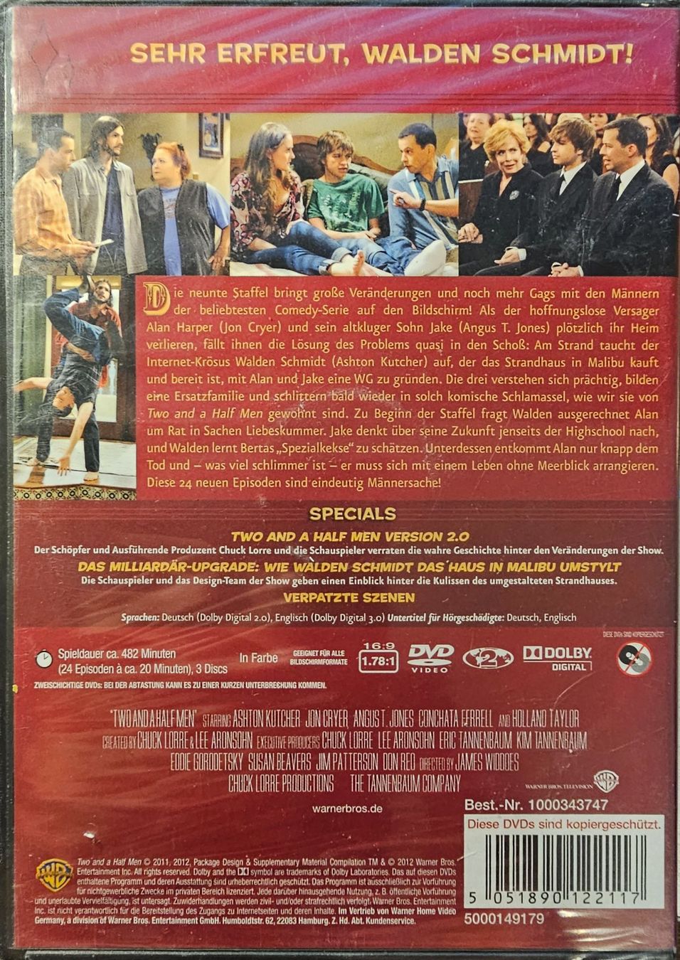Alle DVDs: Two and a hald men - Staffel 9 – Neu und originalverpackt aus Wahlen b. Laufen von Cg10 1