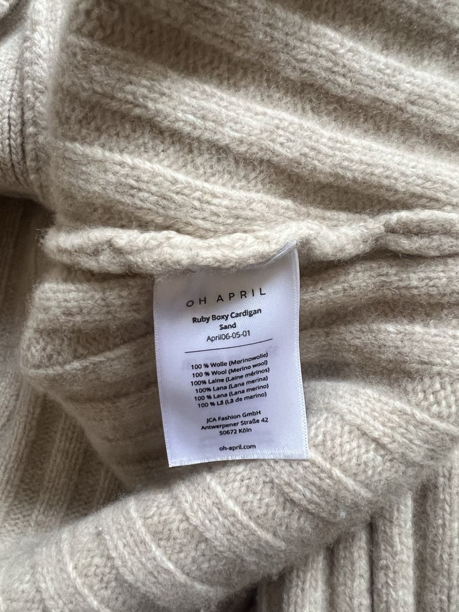 Maglioni & Felpe: Oh April Strickjacke, Ruby Boxy Cardigan Sand, Grösse S – Usato da Zürich venduto da romcam 4