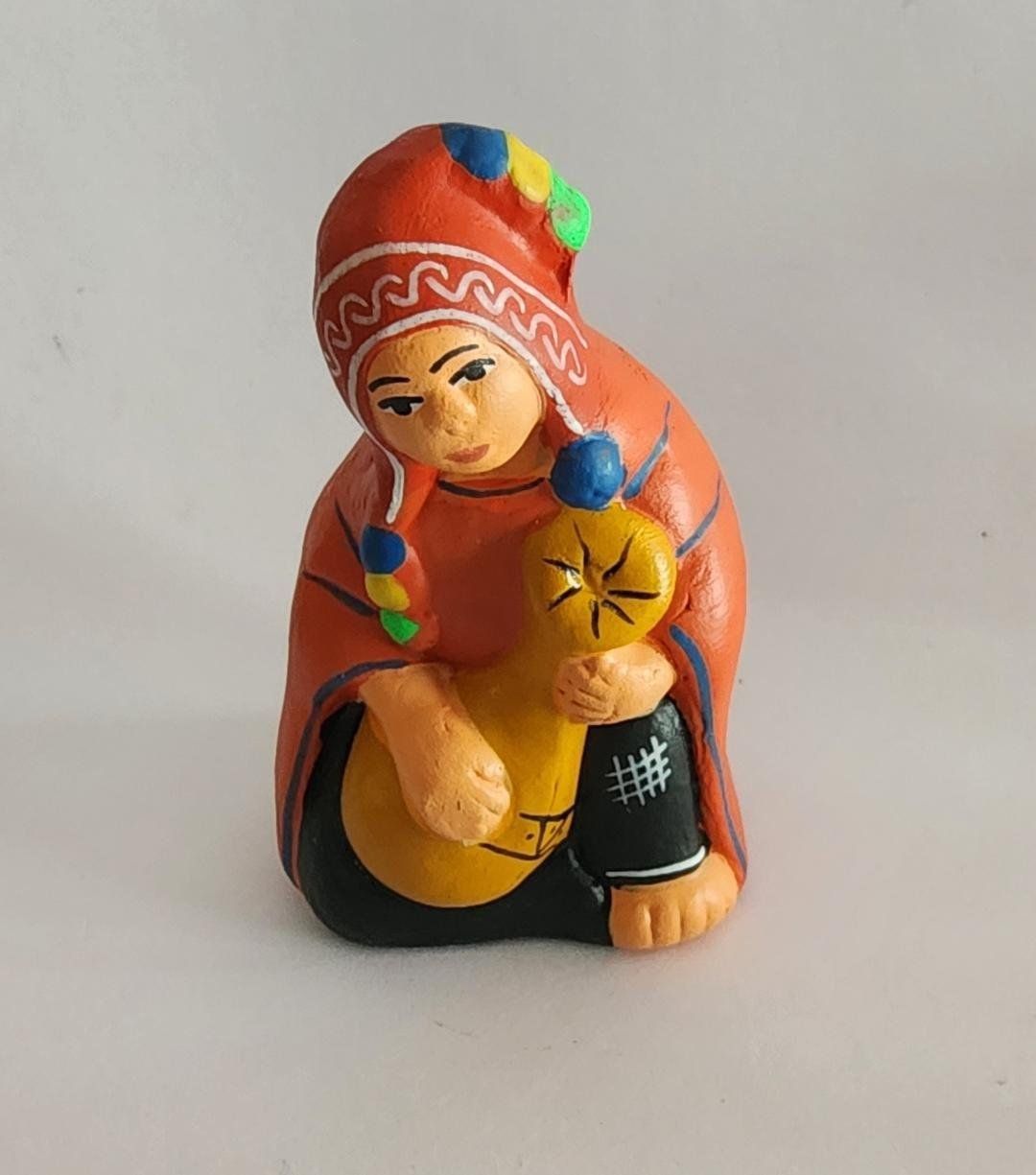 Figuren: Peru: 8 wunderschöne Keramik Krippefiguren, Neu!! – Neu (gemäss Beschreibung) aus Zihlschlacht von Glomex 3