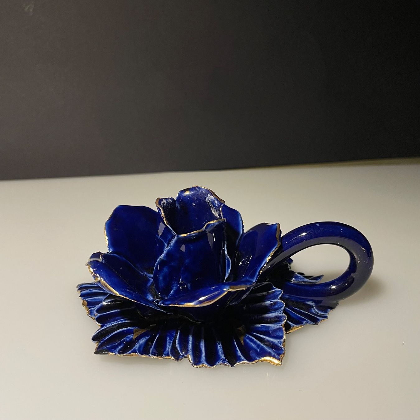 Portacandele: RAR: Kerzenhalter Antik Blume blau – Nuovo (secondo la descrizione) da Bellach venduto da Dreamer2501 2