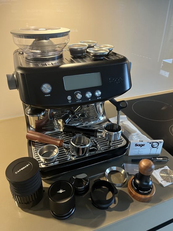 Sage Barista Pro Siebträger Kaffeemaschine + viel Zubehör Kaufen auf