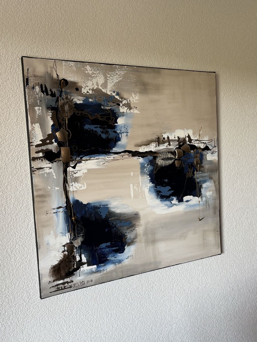 Foto & Immagini: Abstraktes Bild Acryl auf Leinwand 80x80cm – Usato da Lenggenwil venduto da Coco1 2