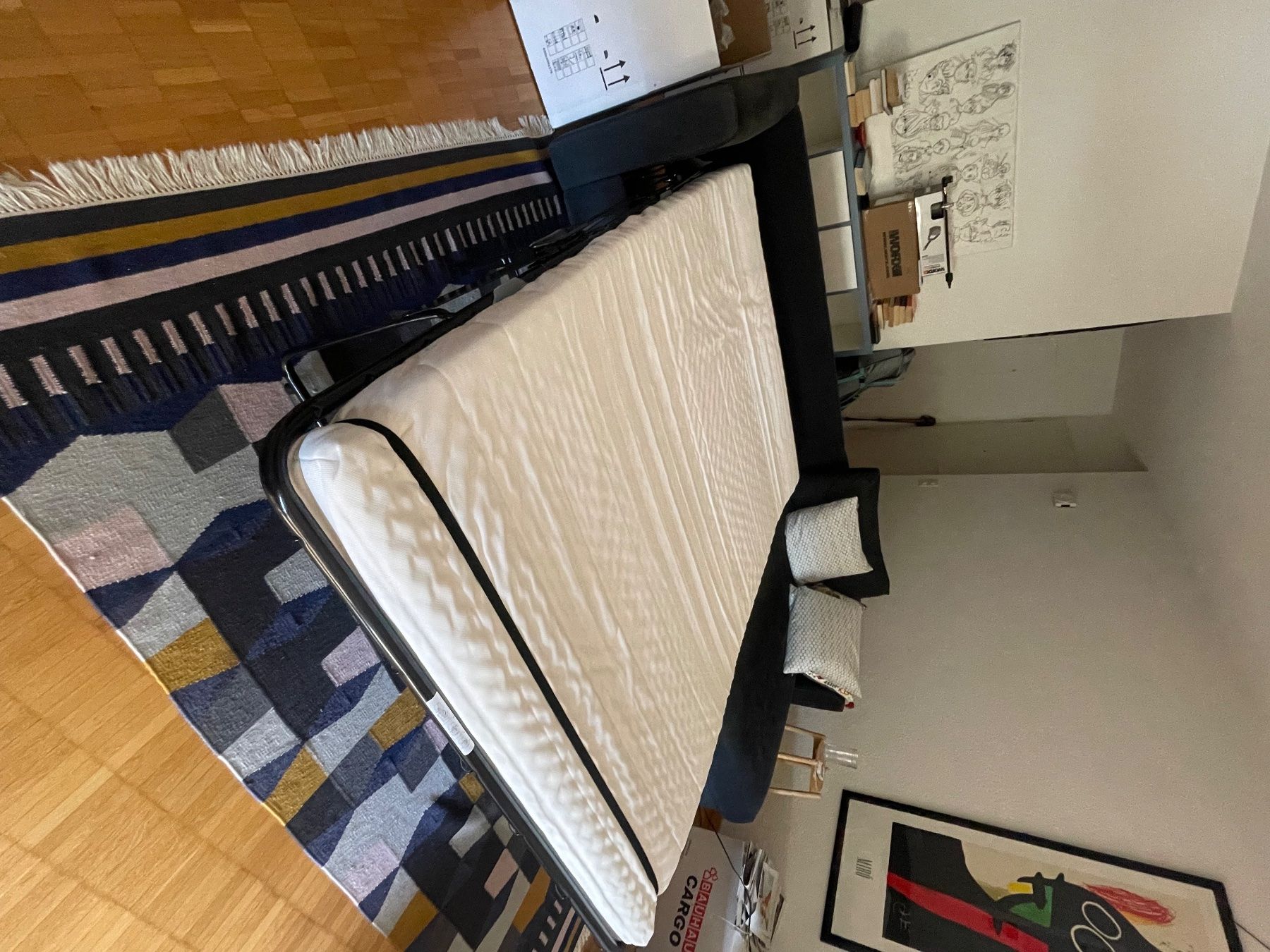 Ikea Sofas: Ikea Sofabett im Dunkelblau – D'occasion à Düdingen par bkw_6my6 1