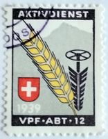 Soldatenmarken 2.WK, Verpflegungs Abt 12, grau, Wi Vpf 75