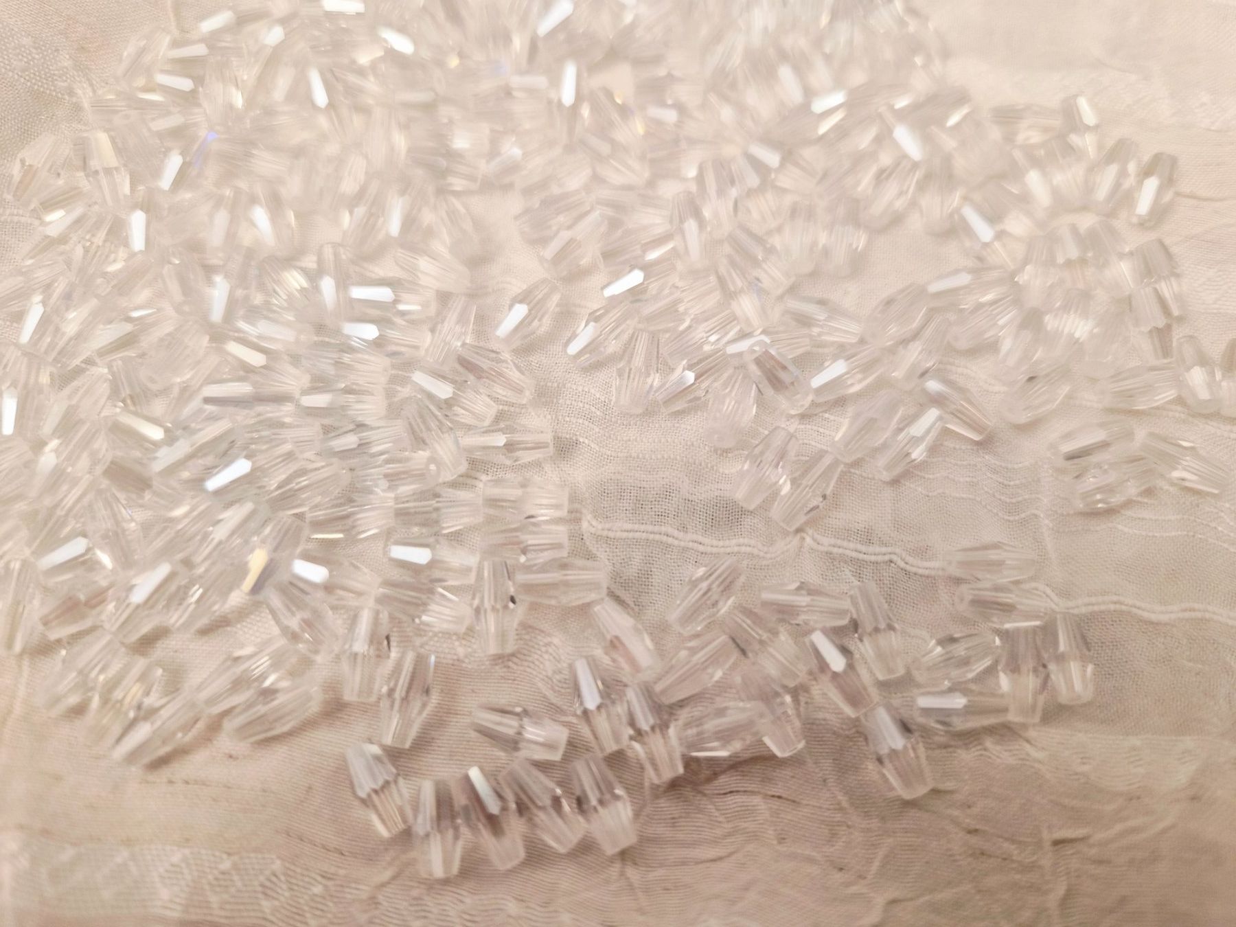 Perle (finte): Glasschliffperlen 4x8mm 50 stk – Nuovo e nell'imballaggio originale da Dietikon venduto da Eleda