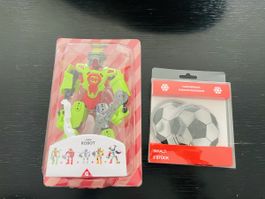 Mon Robot Spielzeug Bausatz & Handwärmer Fussball Neu!