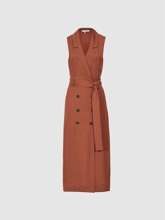 Reiss Linen Blend Dress [Rrp $298]