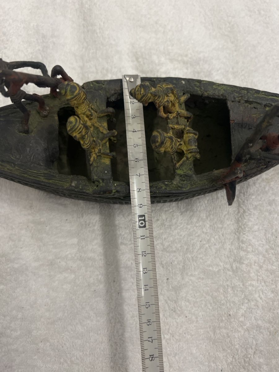 Statuette: Altes afrikanisches Boot,Bronzeguss-Handarbeit,Deko! – Usato da Zürich venduto da Privat_13 7