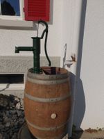 Weinfass Regenfass Regentonne mit Pumpe