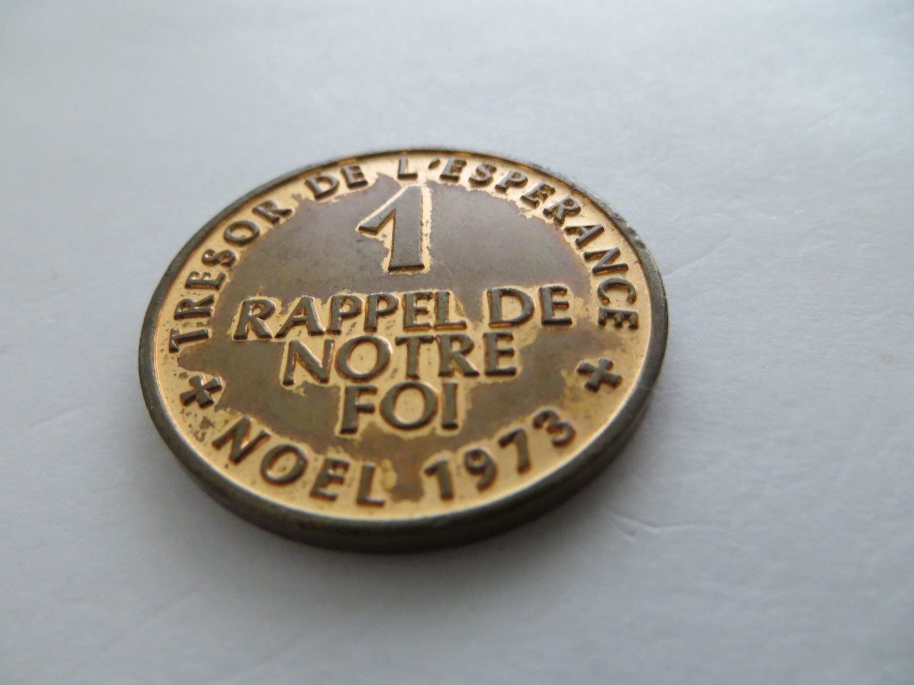 Tutti le monete: 1 Rappel de Notre Foi 1973 – Usato da Zürich venduto da masako 7