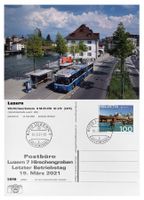 Luzern Hirschengraben Letzttag Post Trolleybus VBL Volvo B58