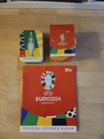 Topps Euro2024 leeres Heft und 2 Boxen voller Bildli