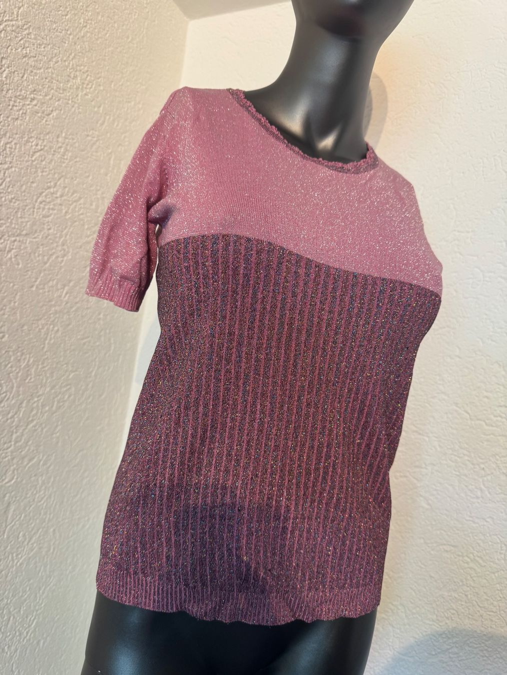 Pullover & Sweatshirts: Zweifarbiger Feinstrickpullover Altrosa Violett Gr M – Gebraucht aus Frenkendorf von Style365 2