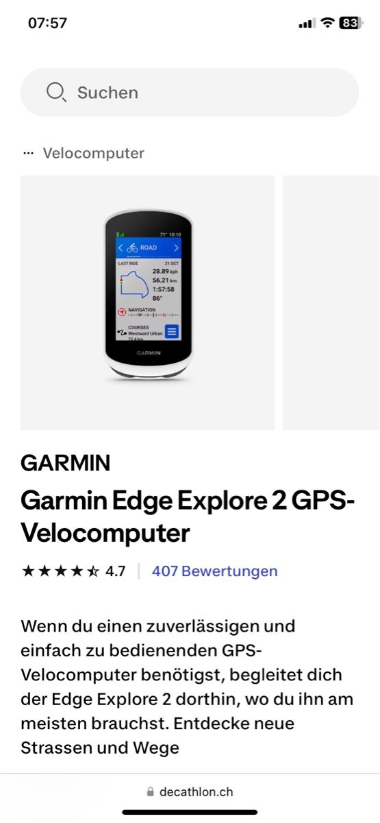 Garmin Computer & Strumenti di misurazione: GARMIN Edge Explore 2 Velocomputer NEU!! – Nuovo e nell'imballaggio originale da Hasle LU venduto da P89erni01 3