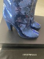 Giorgio Armani collezione esclusivi stivaletti paillettes