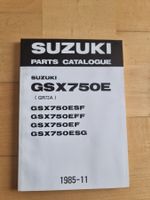 Suzuki GSX750E Teile Katalog, 1985-11, Rarität! Top Zustand