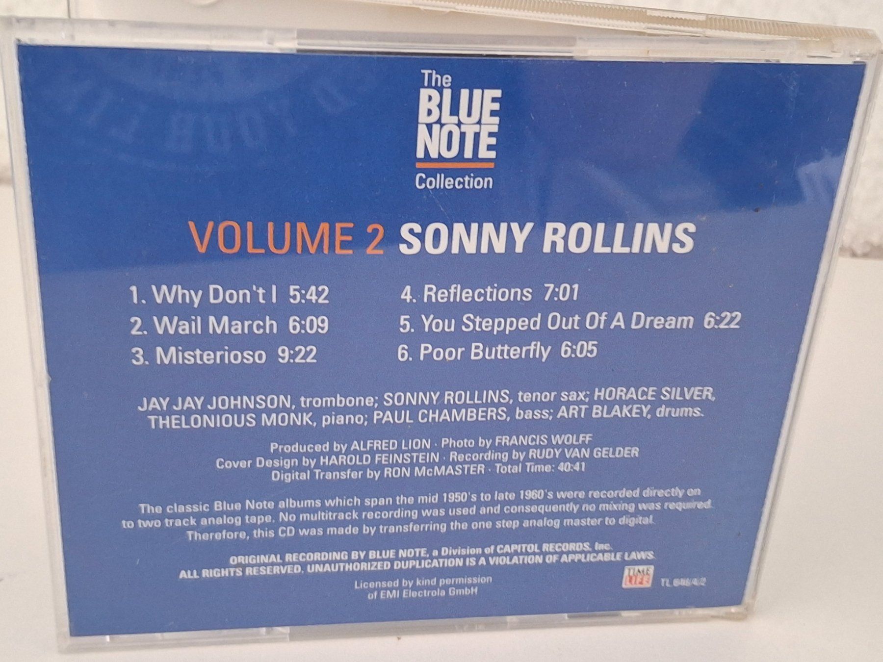 CD: CD Sonny Rollins - Vol. 2  Blue Note Collection Jazz – Usato da Aarberg venduto da Jackup1 1