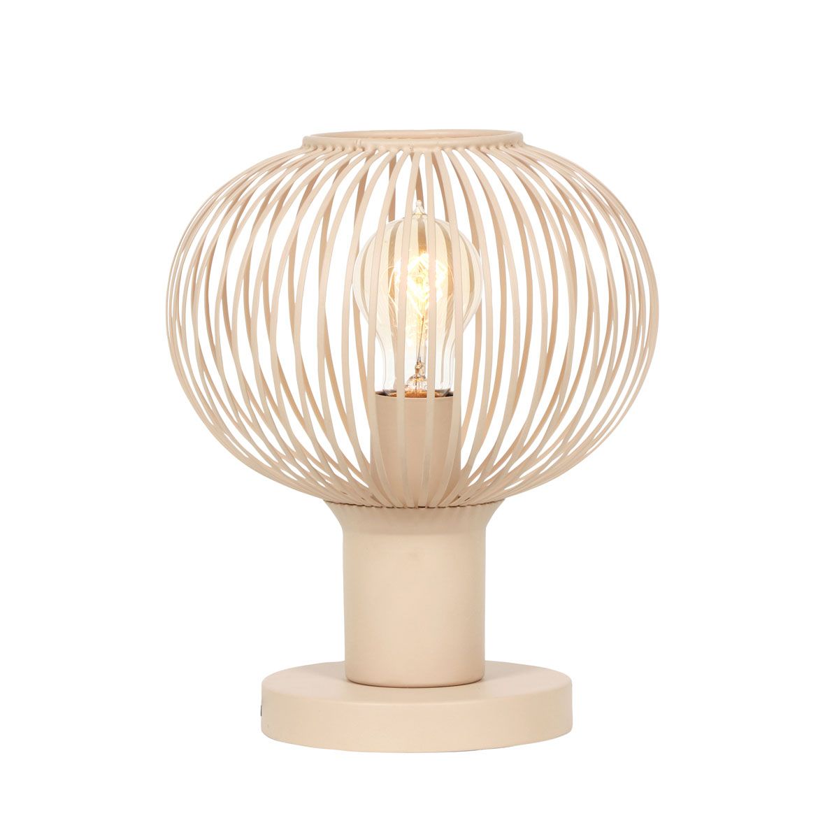 Lampade: Tischleuchte, Sandfarbe, 28 cm Höhe – Nuovo (secondo la descrizione) da Kreuzlingen venduto da Smart-Light 3
