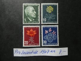 Pro Juventute 1947 postfrisch