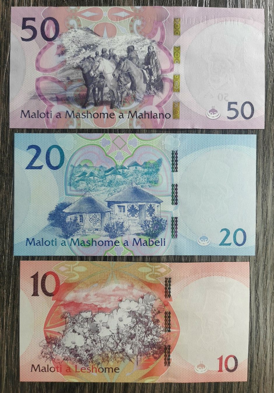 Banconote: Lesotho 10 20 50 Maloti UNC – Nuovo (secondo la descrizione) da Cousset venduto da Patricio77 1