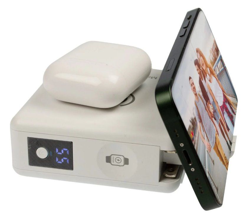 Caricabatterie: 6-in-1 Reiseladegerät mit Powerbank und Wireless Charging – Nuovo (secondo la descrizione) da Winterthur venduto da buy4less 1