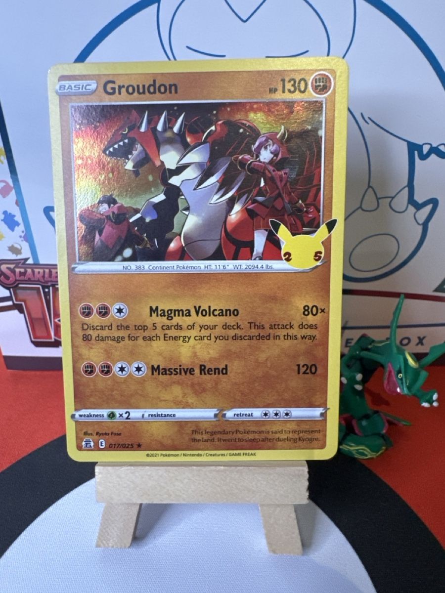 Pokémon Carte collezionabili: POKÉMON / Groudon / Celebrations – Usato da Herzogenbuchsee venduto da TCG-High-Quality